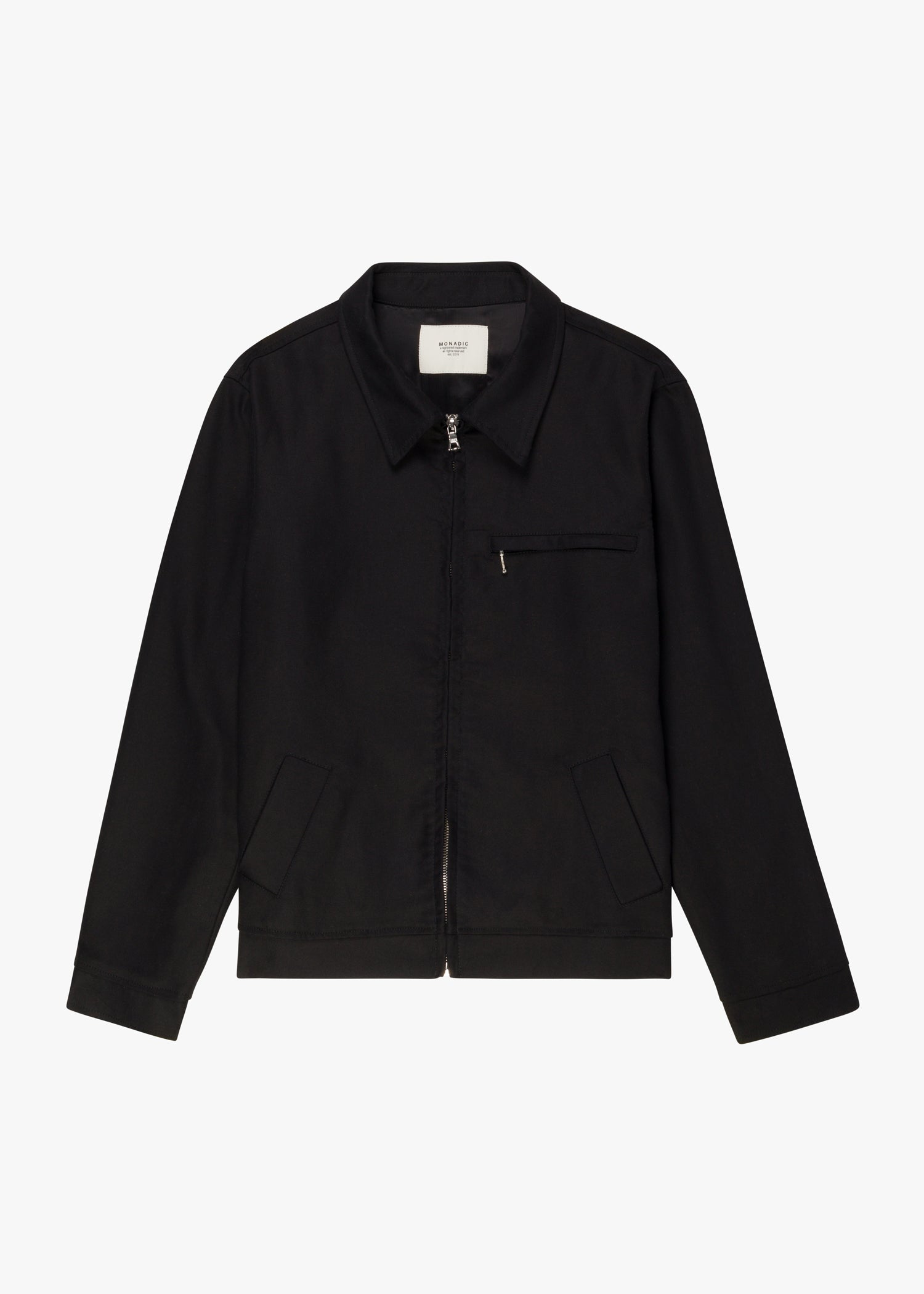 Station Jacket Black Twill – MONADIC