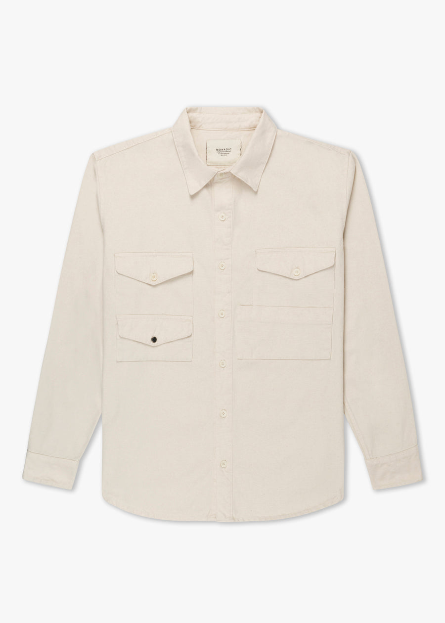 Cahill LS Oatmeal Twill
