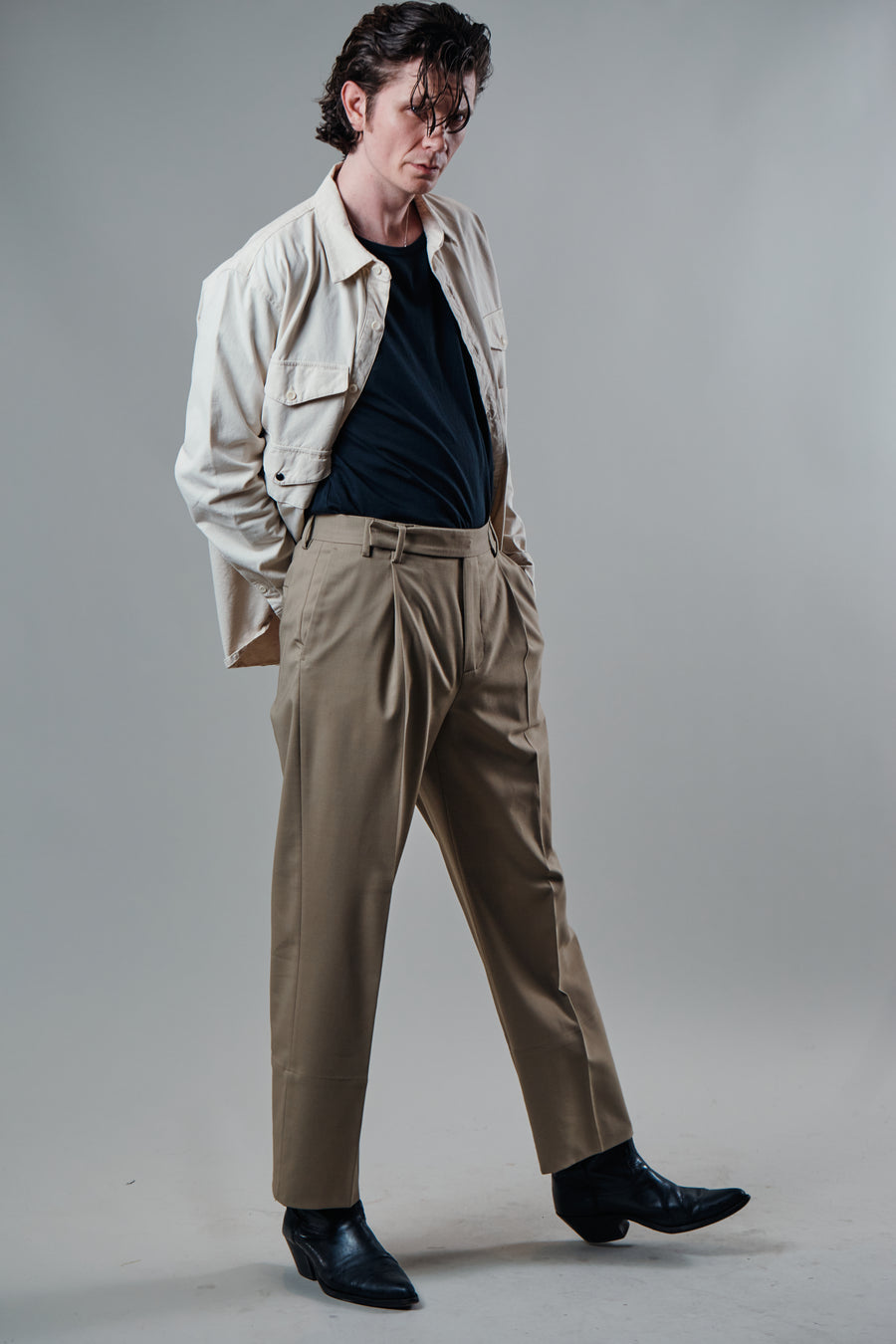 Cahill LS Oatmeal Twill