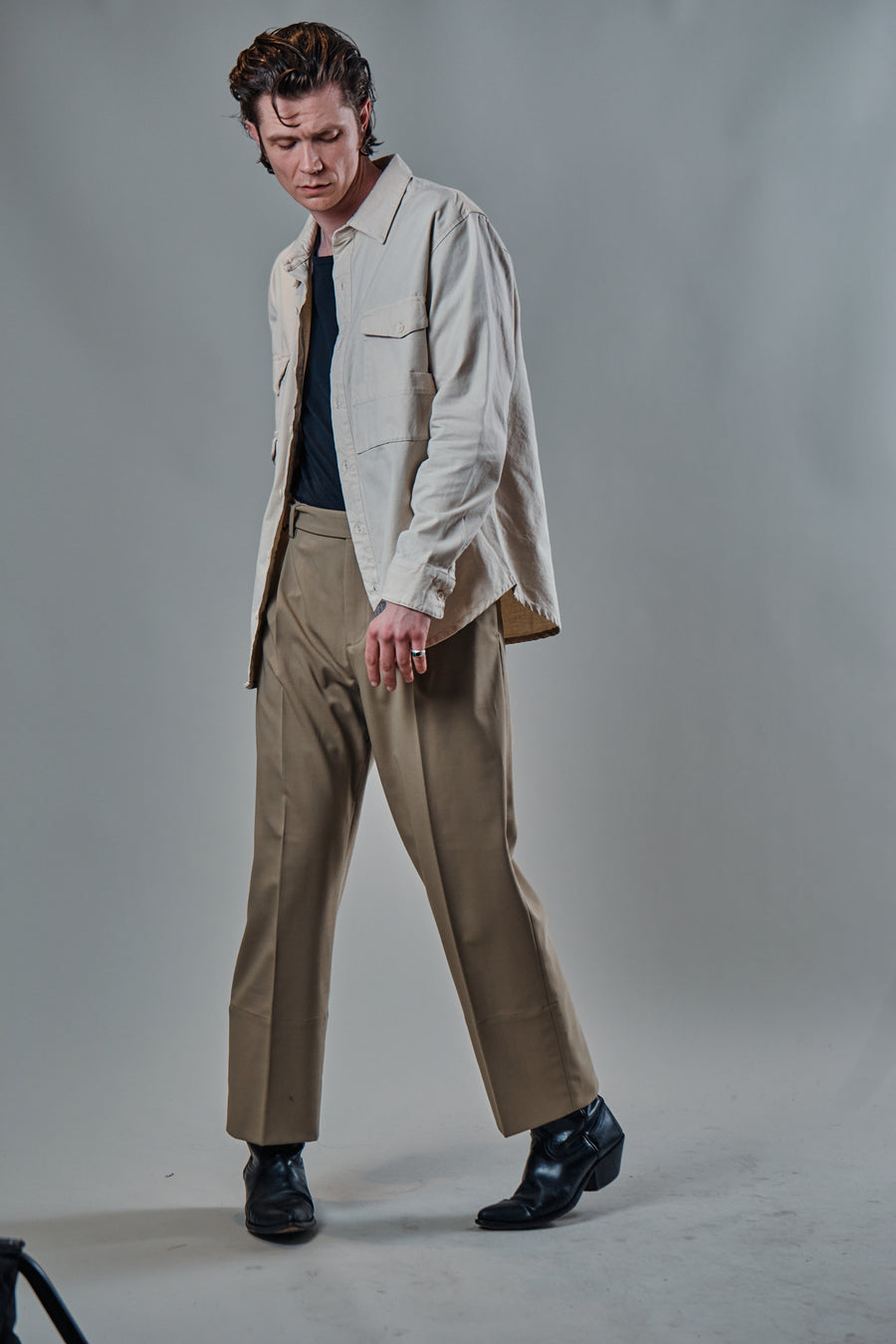 Cahill LS Oatmeal Twill