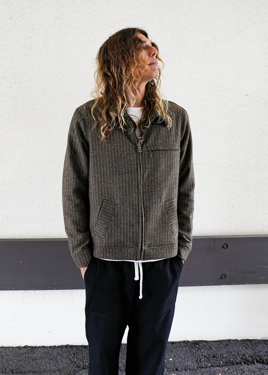 Station Jacket Cedar Herringbone Wool