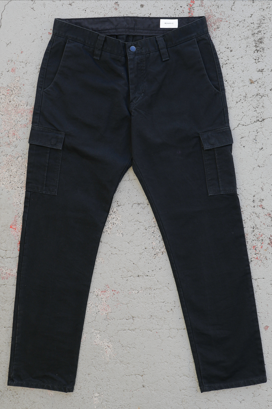 Relaxed Taper Cargo Chino Black
