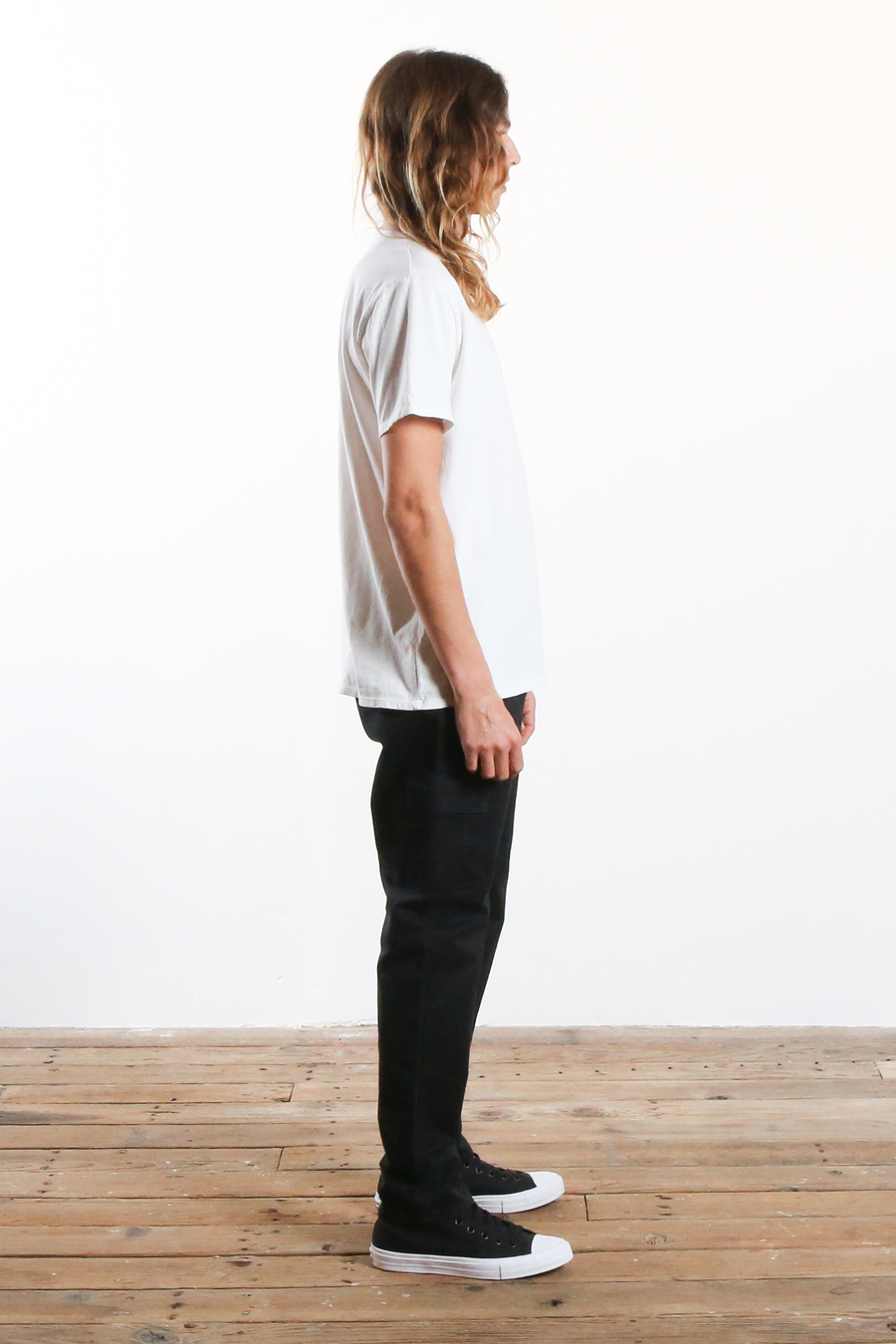 Relaxed Taper Cargo Chino Black