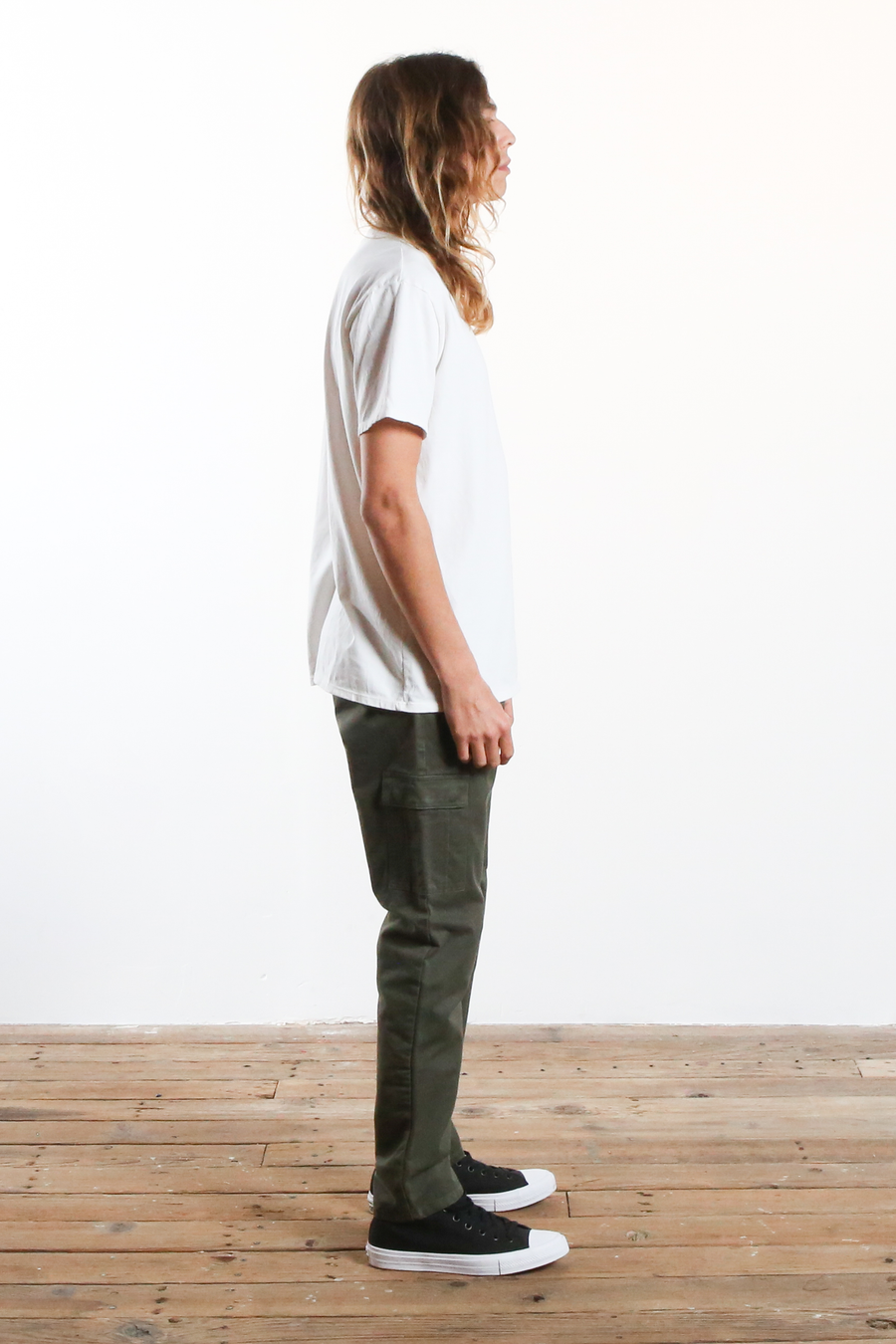 Relaxed Taper Cargo Chino Olive Drab