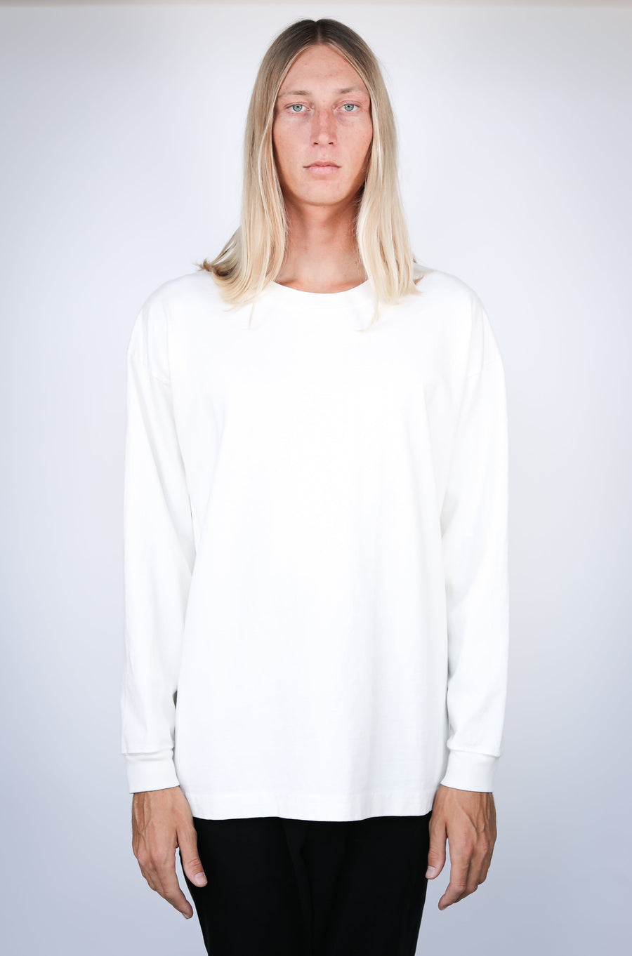 Boxcar Long Sleeve Tee Off White