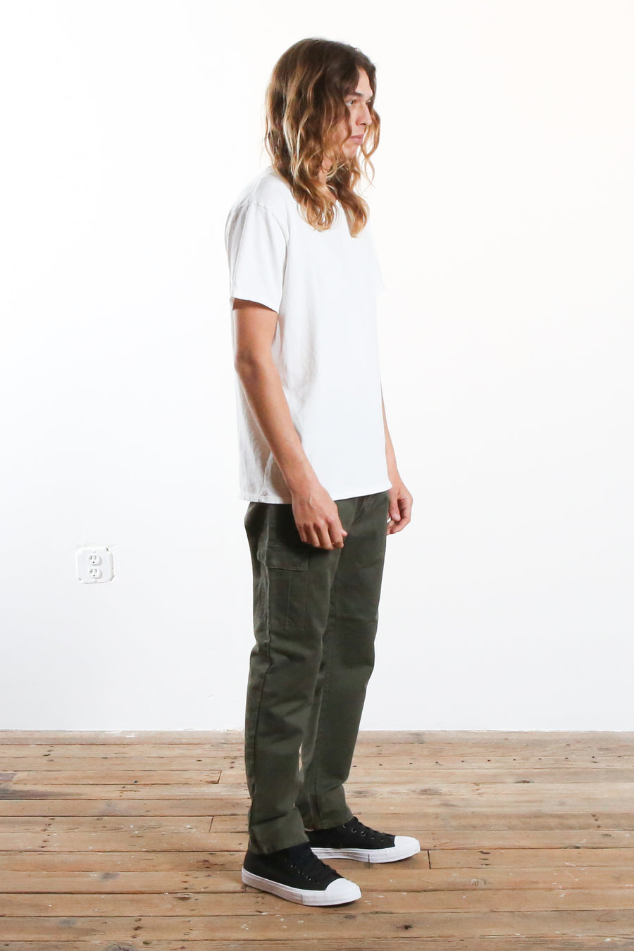 Relaxed Taper Cargo Chino Olive Drab